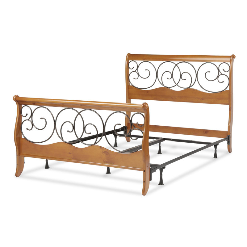 Fashion Bed Group Wood and Metal Sleigh Bed & Reviews Wayfair
